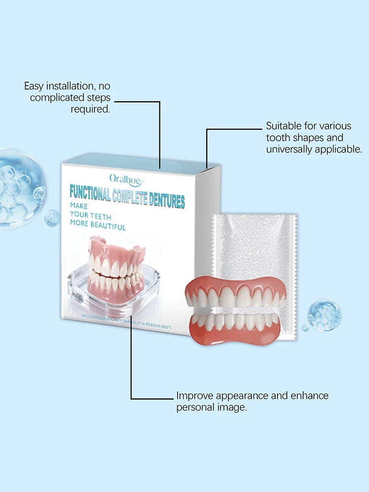 Instant Smile Temporary Dentures for Natural Teeth Alignment - 12