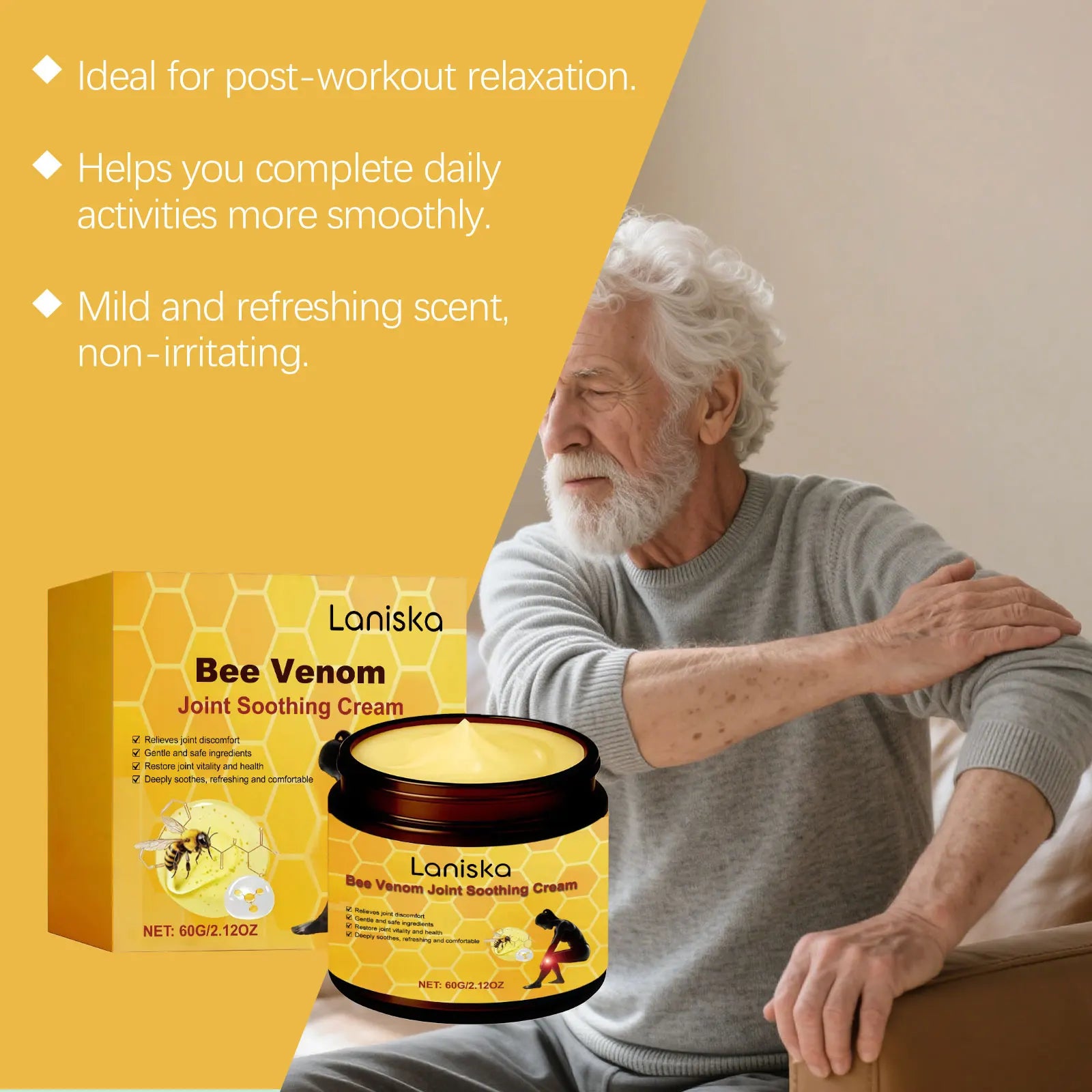 Bee Venom Joint Soothing Massage Cream for Muscles and Joints - 16