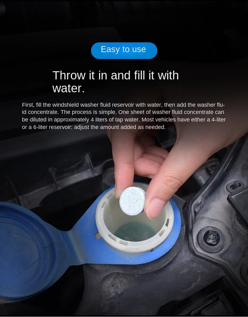 Concentrated Windshield Washer Fluid Effervescent Tablets - 16