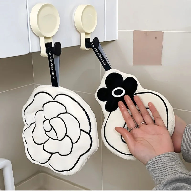 Decorative Hanging Hand Towel for Kitchen and Bathroom - 14