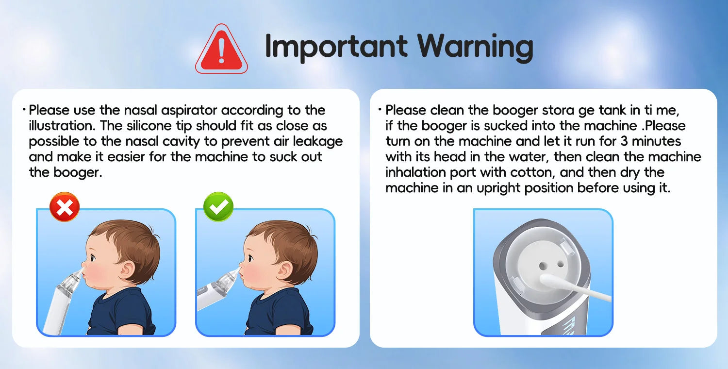 Electric Baby Nasal Aspirator with Music and 3 Suction Levels - 17
