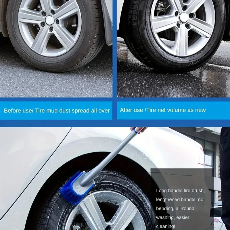 Car Tyre and Interior Detailing Cleaning Brush Set - 2