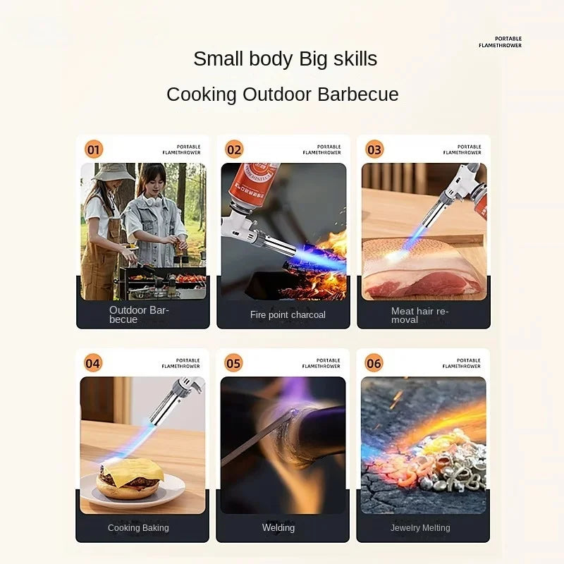 Adjustable Butane Culinary Torch for Camping and Cooking