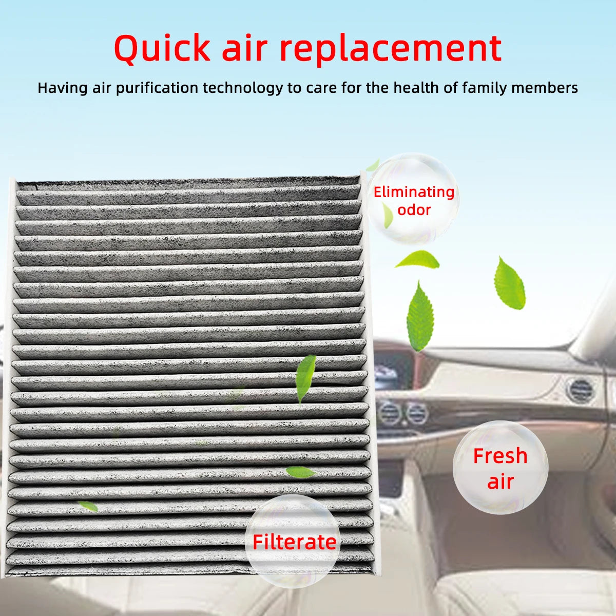 Replacement Cabin Air Filter for Honda Vehicles