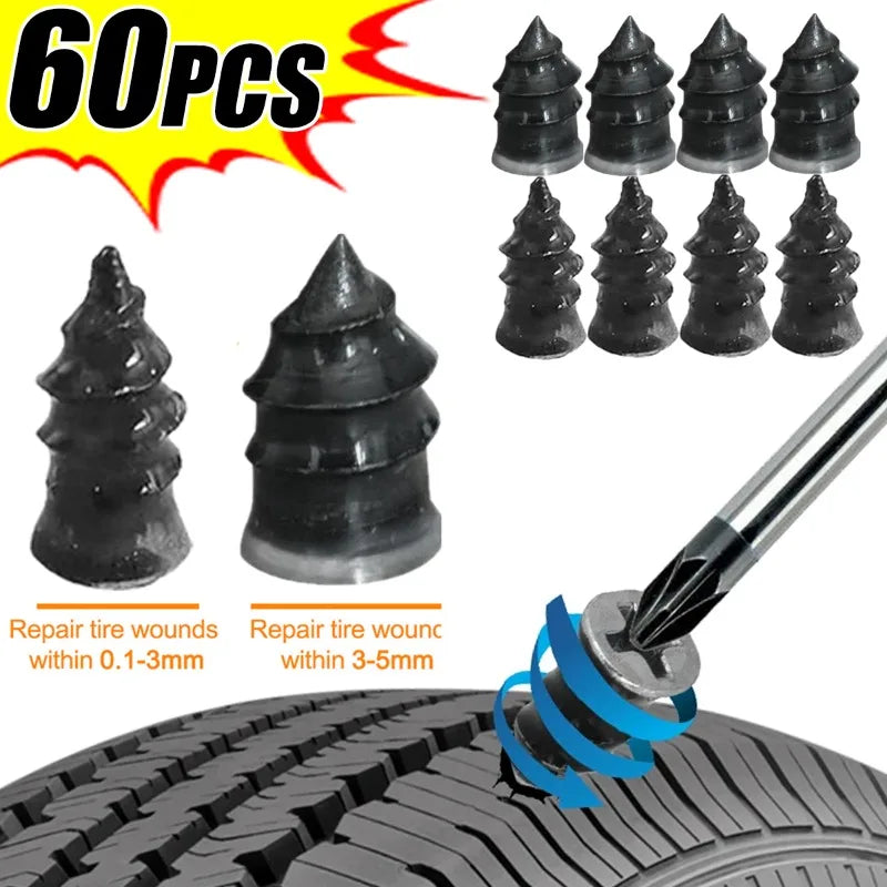 Quick Tire Puncture Repair Rubber Nails for Car and Motorcycle