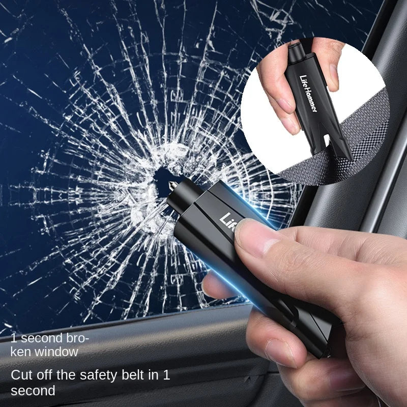 Emergency Car Window Breaker and Seat Belt Cutter Tool - 1