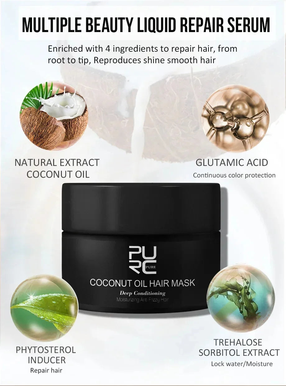 Deep Repair Keratin and Collagen Hair Mask for Smooth Shiny Hair - 9