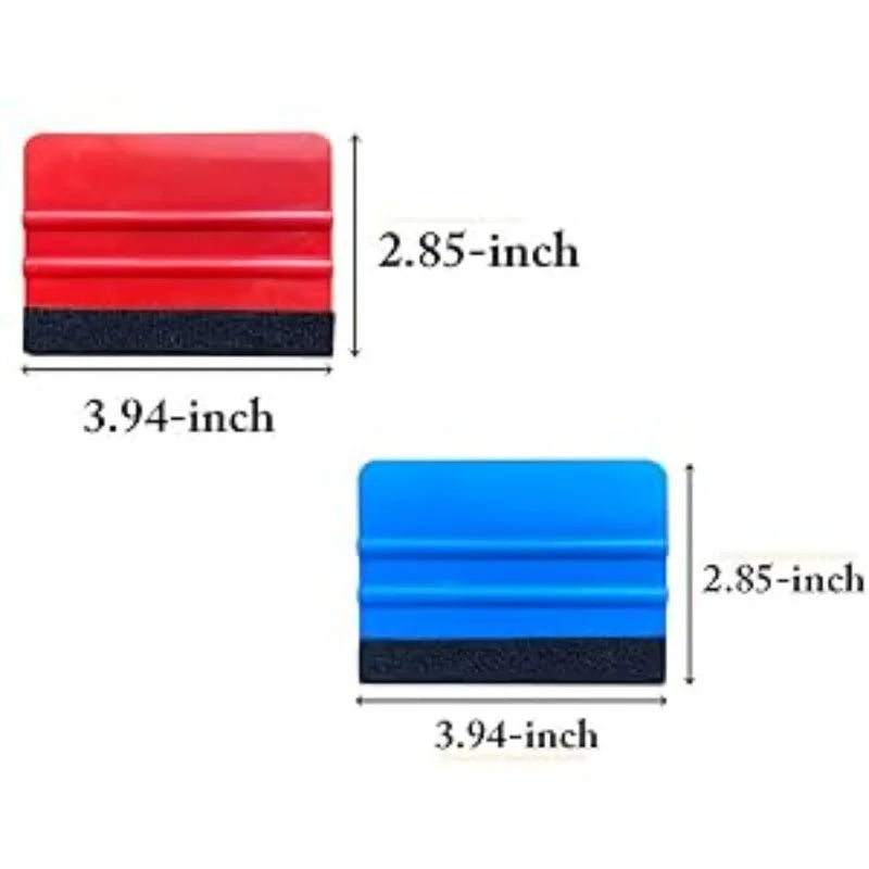 Felt Edge Squeegee Kit for Vinyl Wrapping and Window Tint