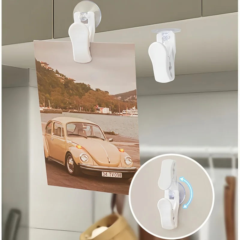 Multipurpose Rotating Suction Cup Clip Hooks