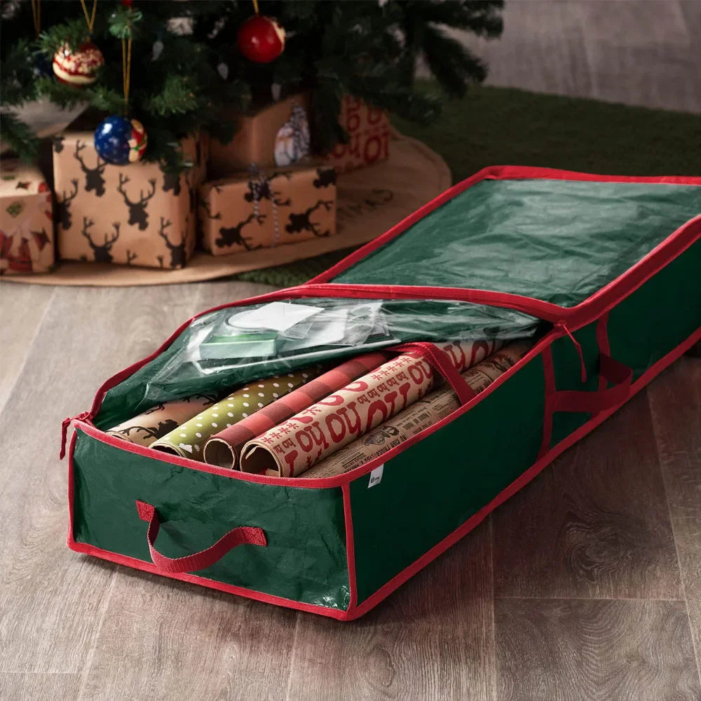 Wrapping Paper Storage Organizer for Holiday Gift Supplies - 3