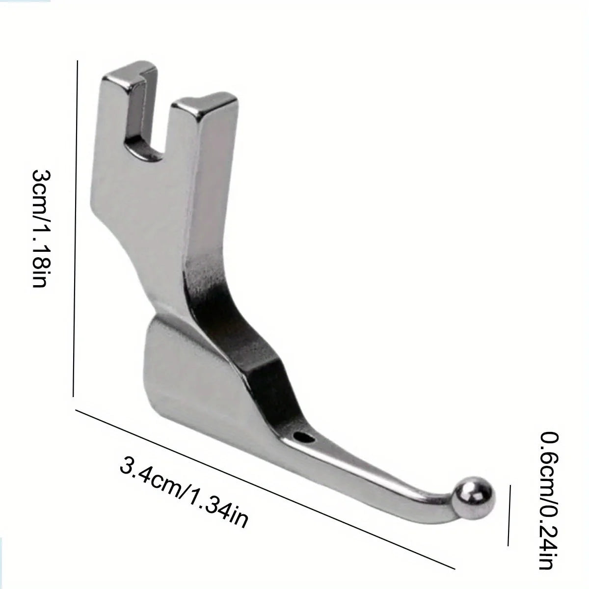 Industrial Sewing Machine Narrow Hinged Cording Presser Foot - 5
