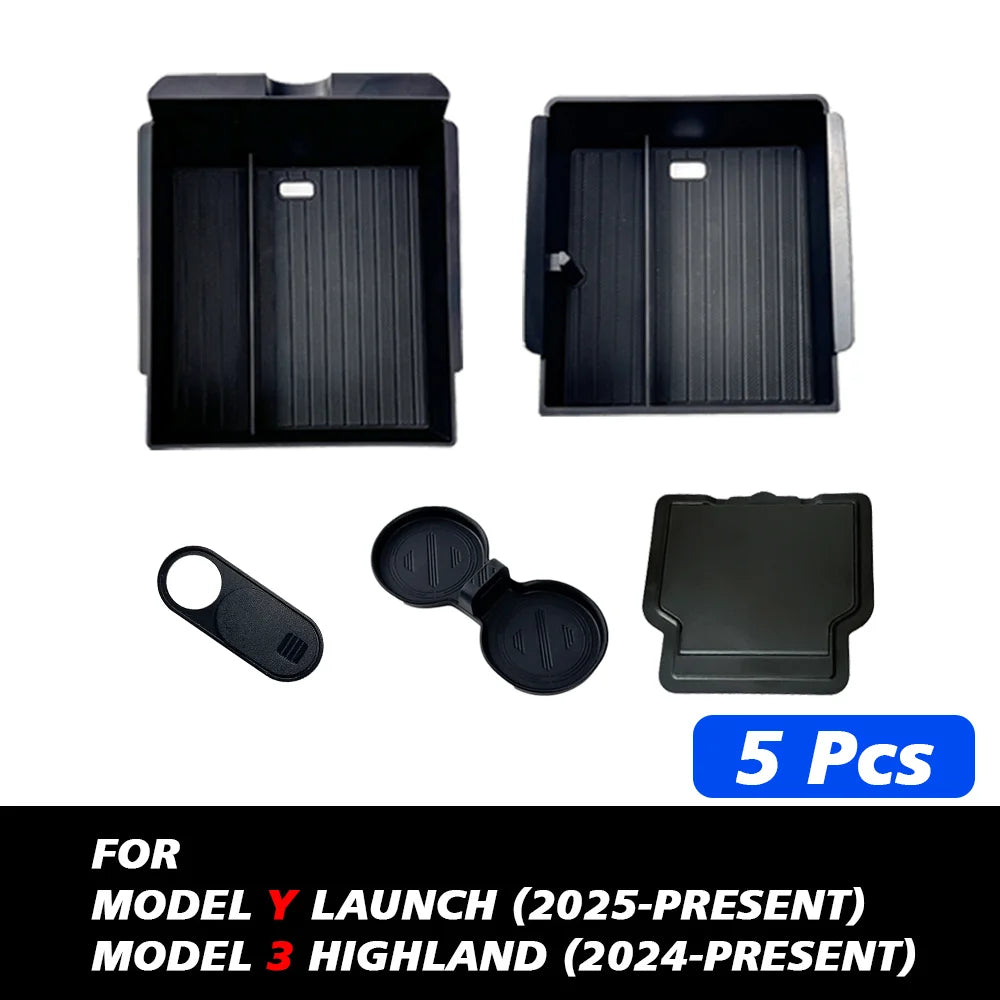 Center Console Storage Organizer for Tesla Model 3 Highland and Model Y