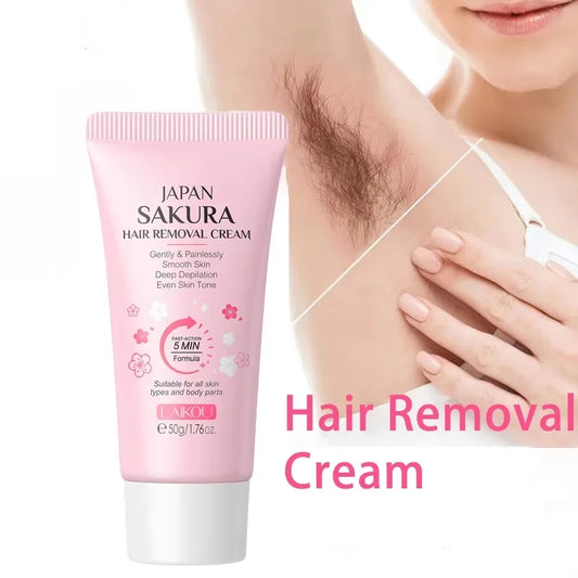 Painless Gentle Hair Removal Cream for Sensitive Skin