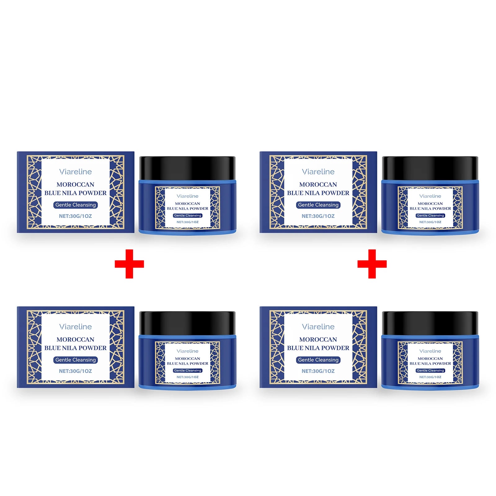 Moroccan Blue Nila Face Mask Powder for Skin Brightening and Cleansing - 16