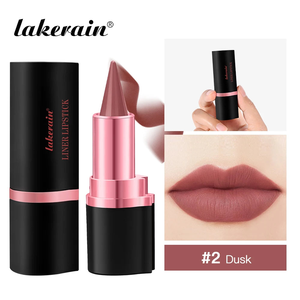 2-in-1 Long-Lasting Matte Lipstick and Lip Liner
