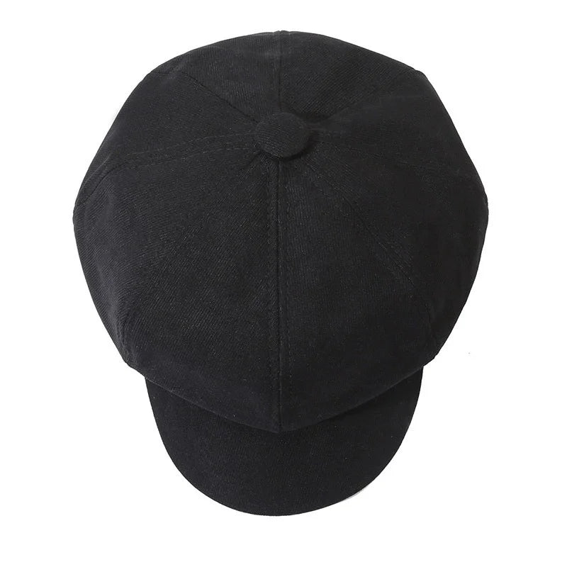 Women's Lightweight Newsboy Cap Adjustable Metal Buckle Hat - 11