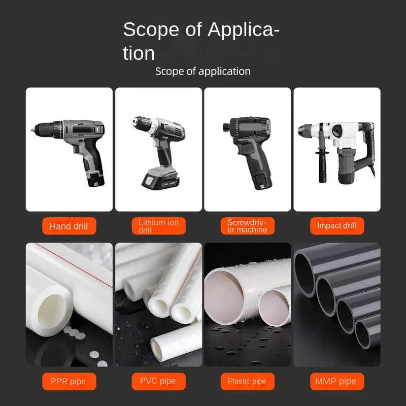 Electric Drill Pipe Threading Tool for PVC Pipes - 5