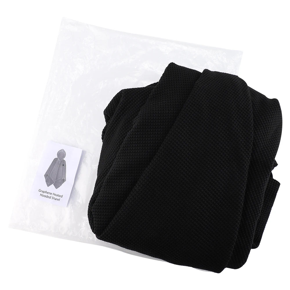 Wearable USB Graphene Heated Hooded Shawl - 17