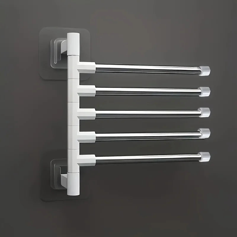 Rotating Wall-Mounted Towel Rack for Bathroom and Kitchen