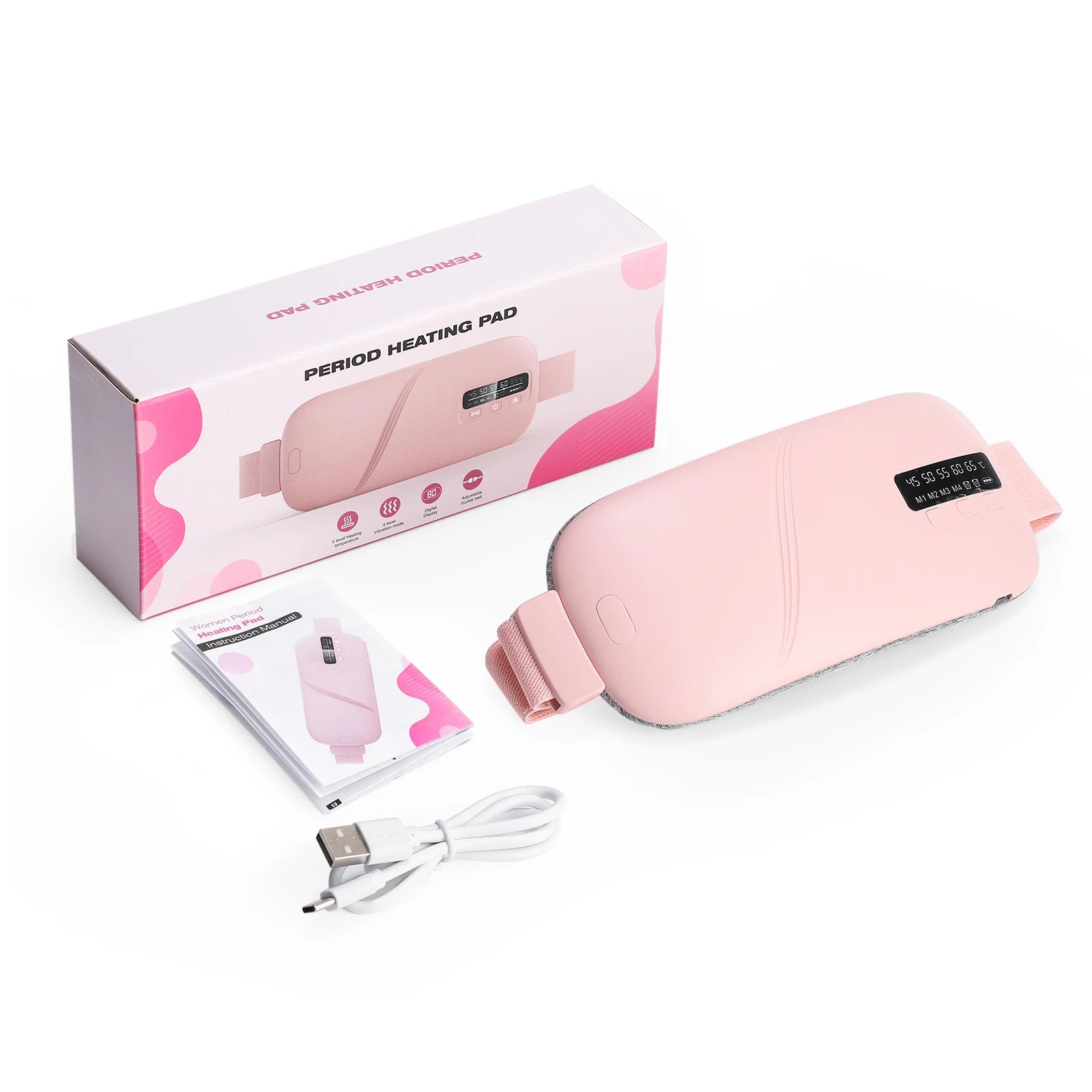 Cordless Menstrual Heating Pad with Vibration Massage - 22