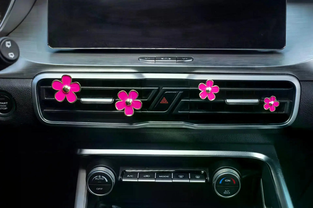 Daisy Flower Car Air Freshener Vent Clips