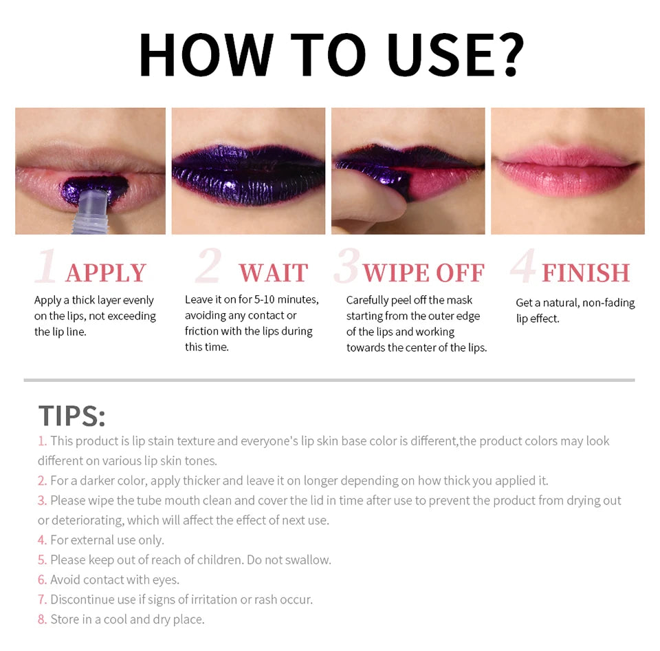 Waterproof Peel-Off Matte Liquid Lip Stain - 14