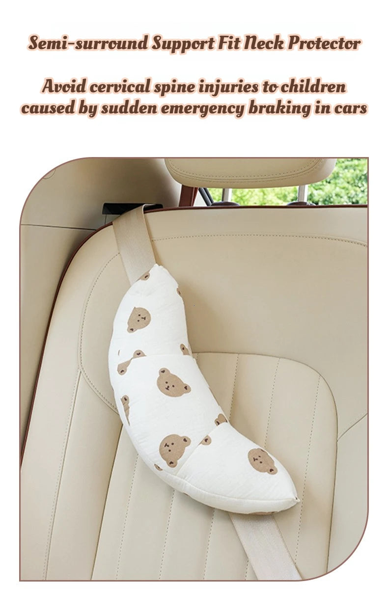 Children's Car Seat Belt Neck Protection Pillow - 8