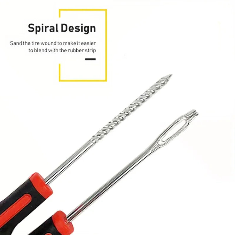 Emergency Universal Tubeless Tire Puncture Repair Kit - 10