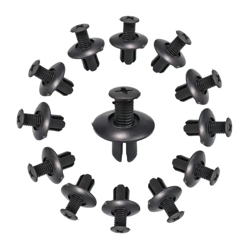 8mm Car Bumper and Door Trim Push Fastener Clips
