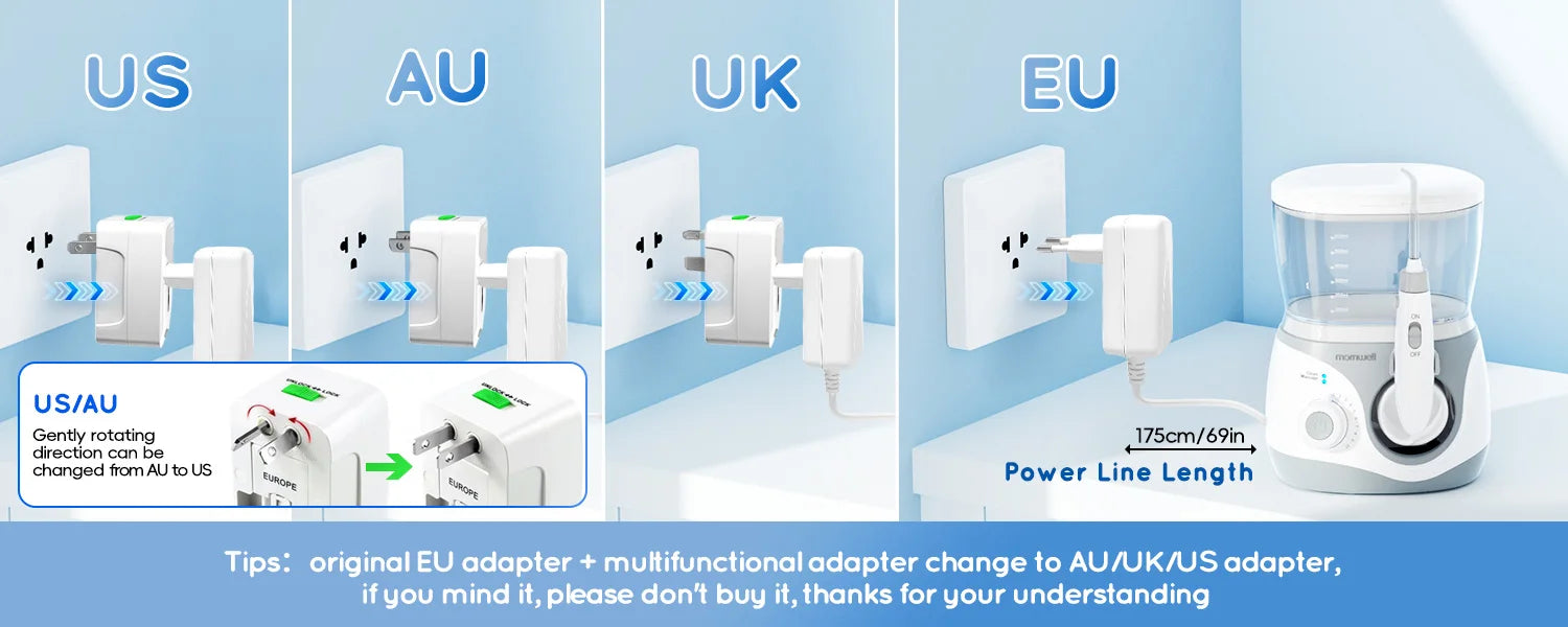 Electric Water Flosser with 8 Nozzles for Deep Oral Cleaning - 17