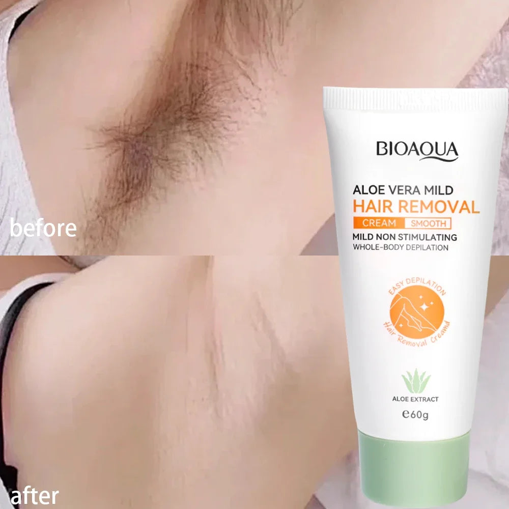 Painless Aloe Vera Hair Removal Cream for Full Body