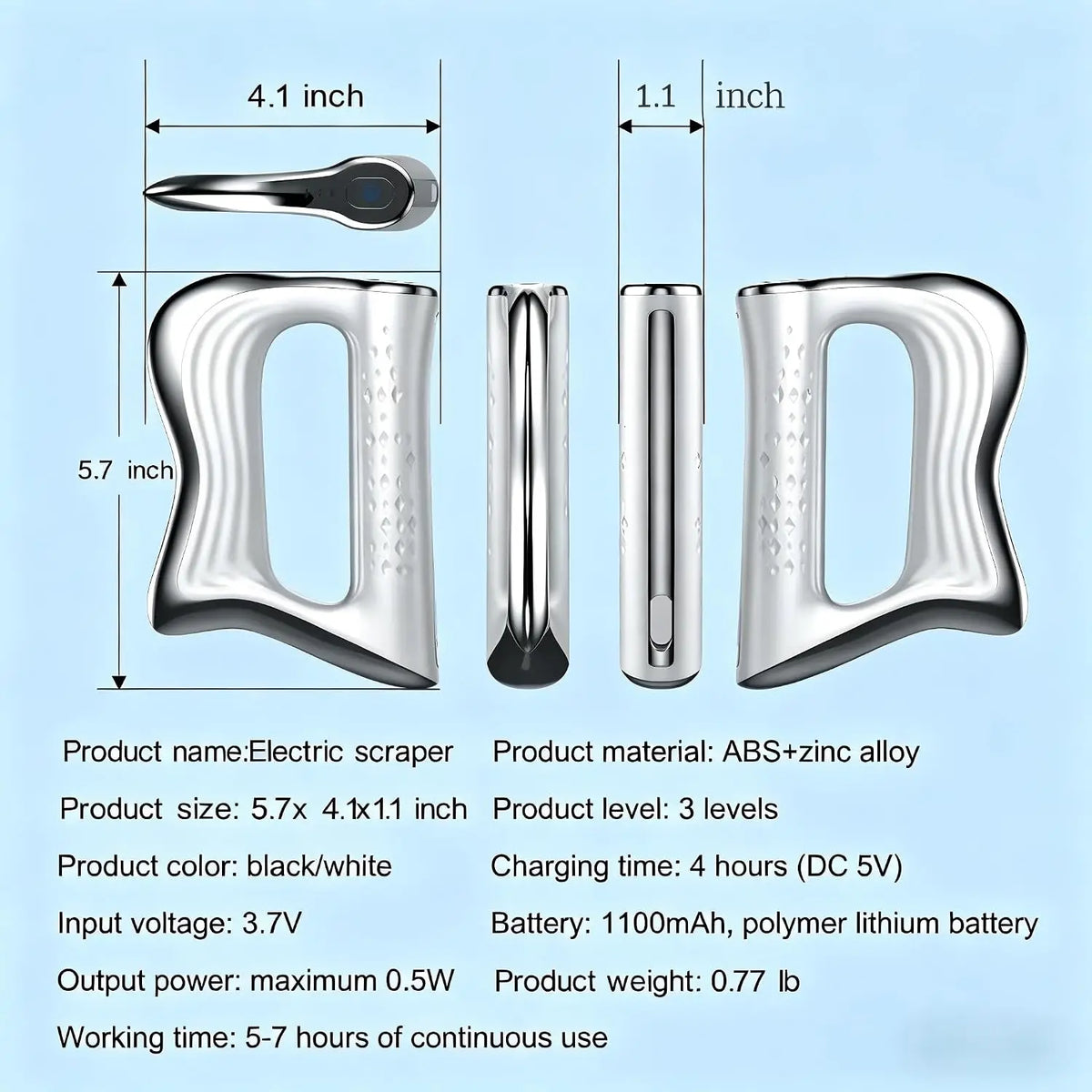 Electric Myofascial Muscle Scraper and Deep Tissue Massager