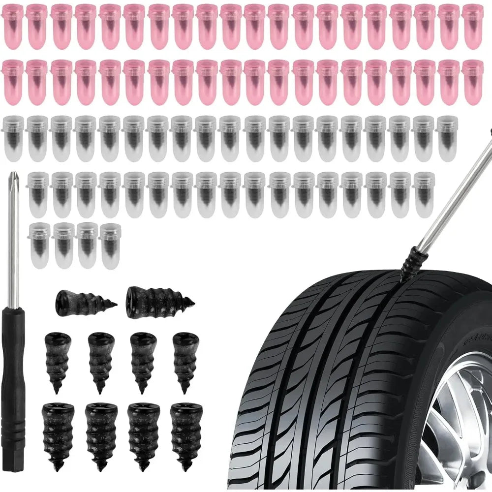 Quick Tire Puncture Repair Kit for Cars and Motorcycles - 1