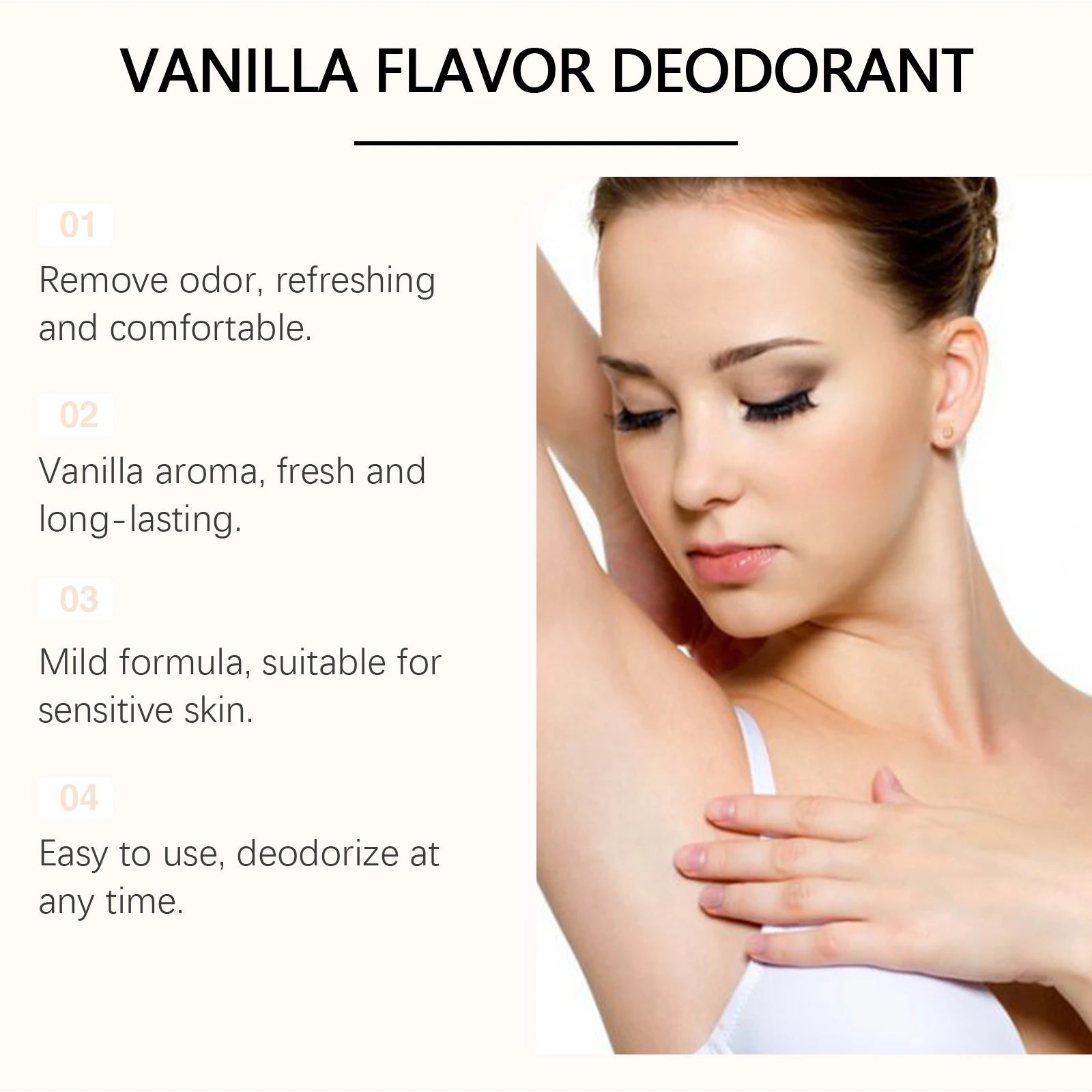 Long-Lasting Vanilla Deodorant Stick for Odor Control - 5