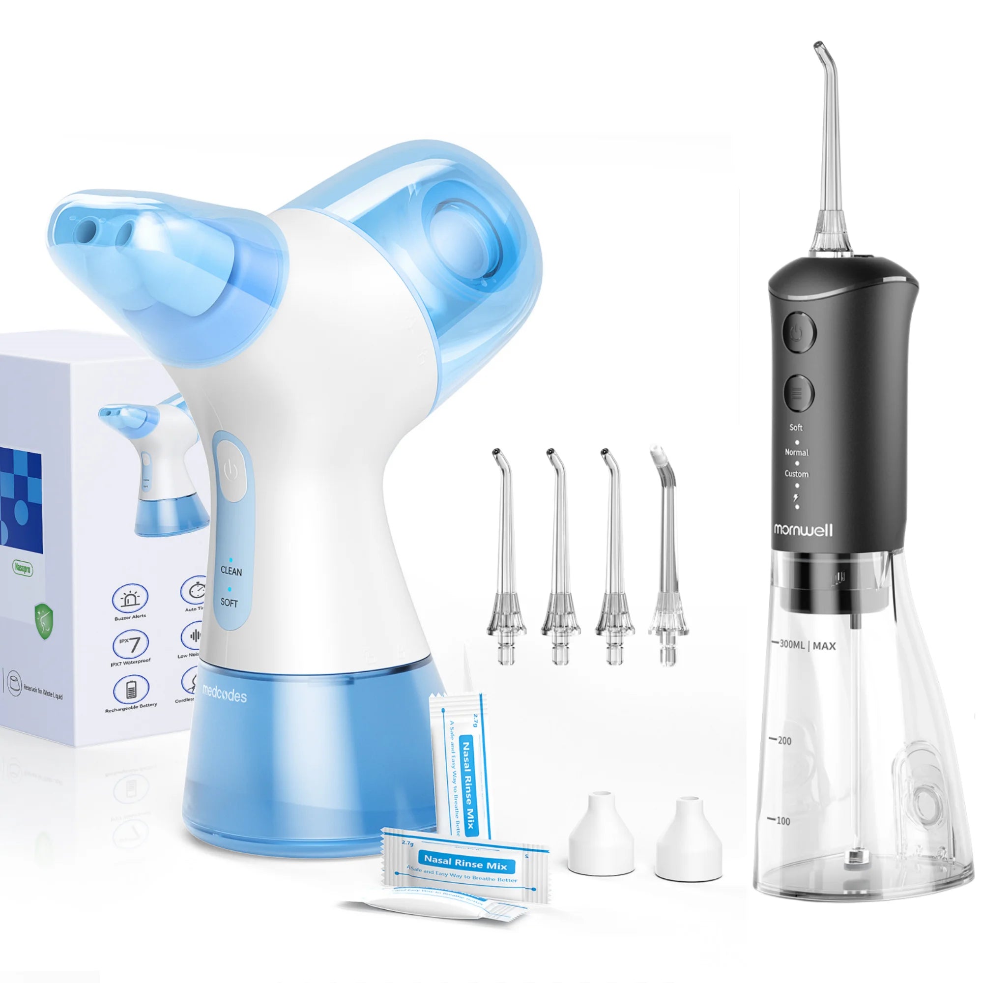 Electric Nasal Irrigation and Water Flosser Combo Kit - 29