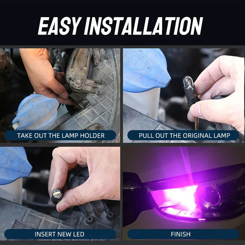 T10 W5W COB LED Interior and License Plate Replacement Bulbs - 8