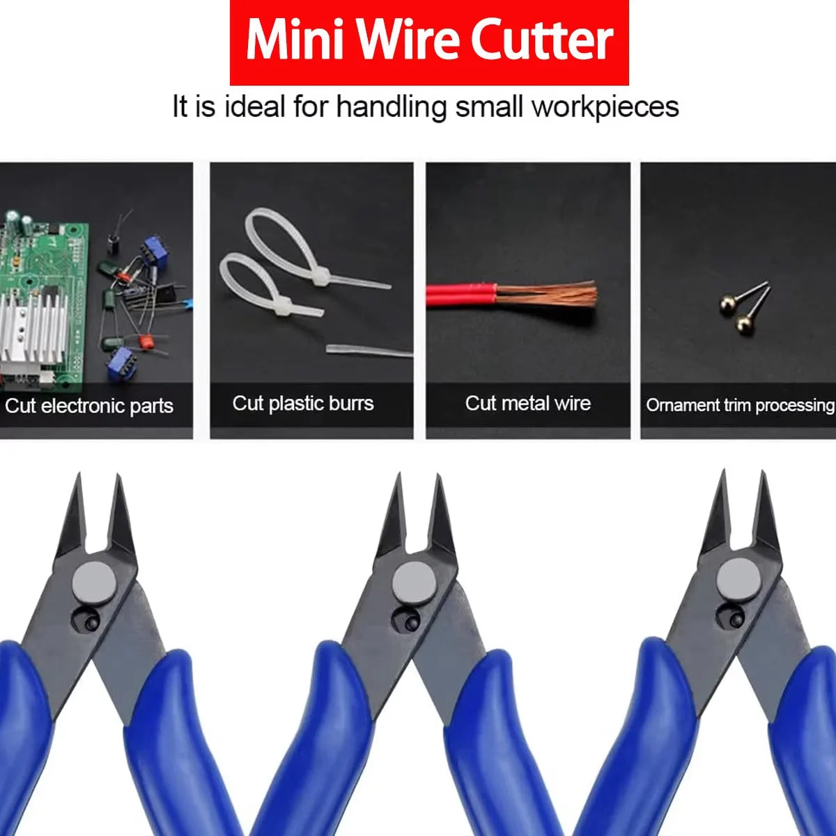 Precision Diagonal Cutting Pliers for Electronics and Crafting