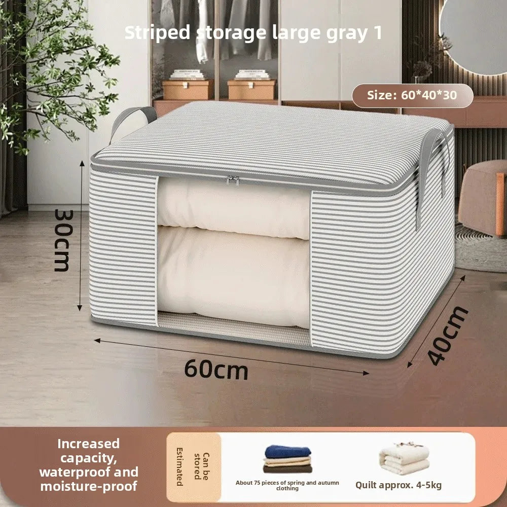 Large Foldable Quilt and Clothing Storage Organizer Bag - 12