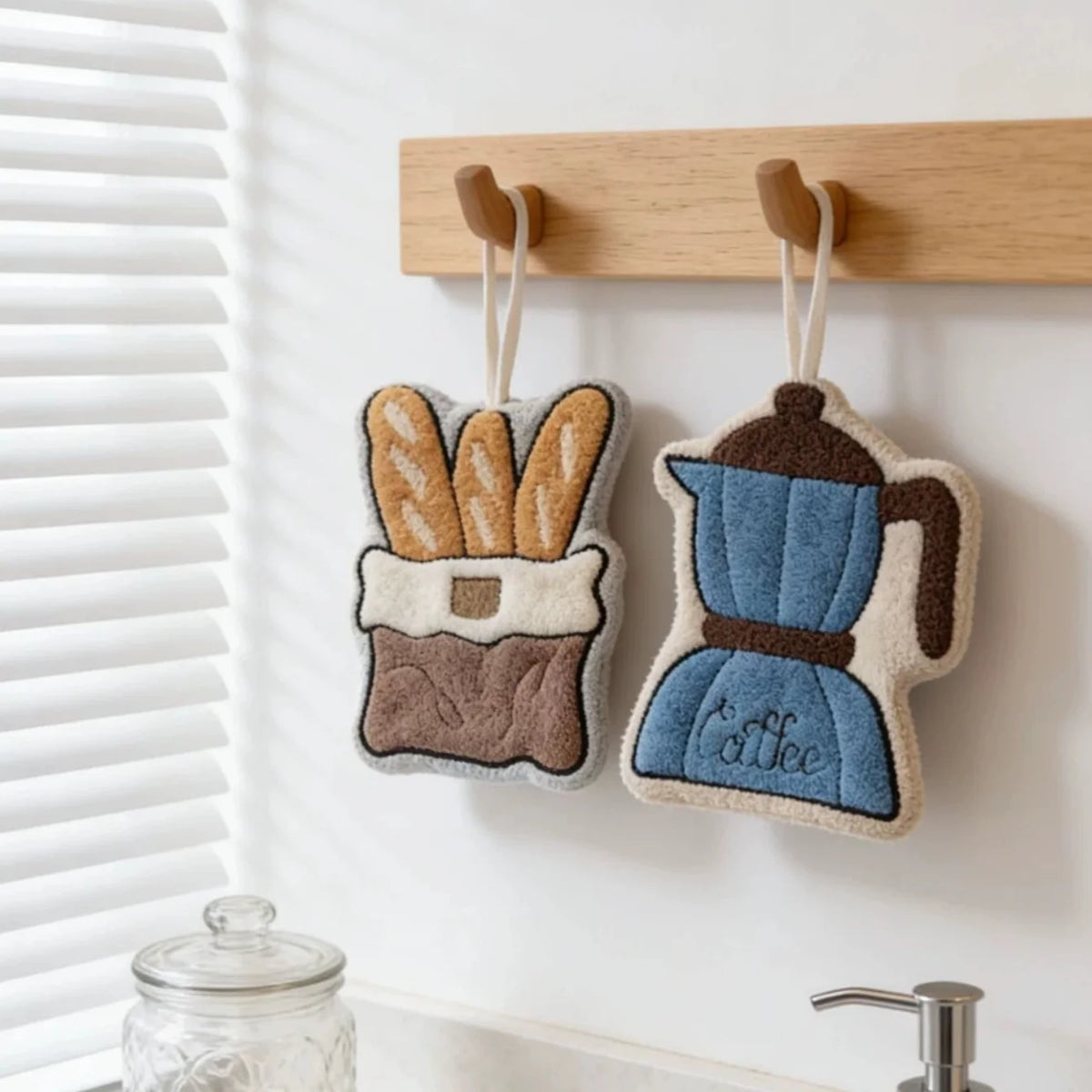 Quick-Drying Hanging Decorative Hand Towel for Kitchen and Bathroom