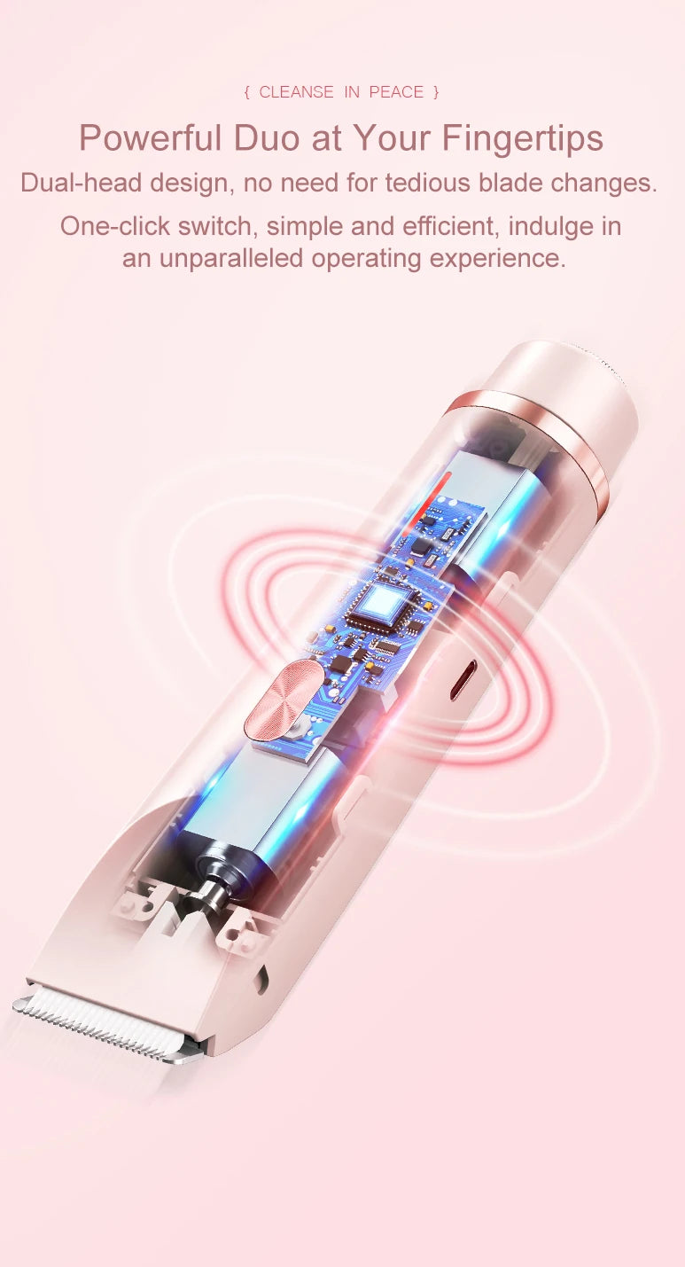 Electric Waterproof Painless Hair Removal Shaver for Face and Body - 14