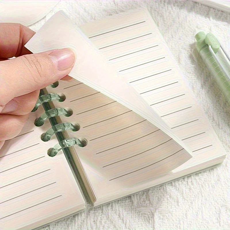 A7 Refillable Loose Leaf Binder Notebook with 5-Ring Cover