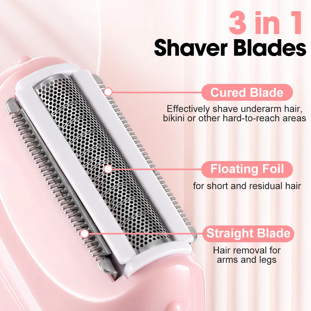 3-in-1 Portable Electric Shaver for Women - 8