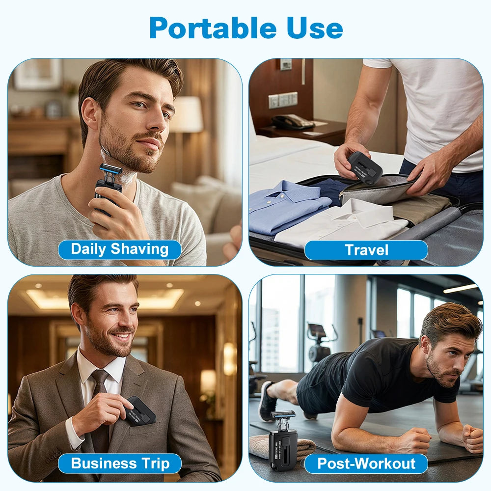 Portable Retractable Manual Shaver for Travel - 12