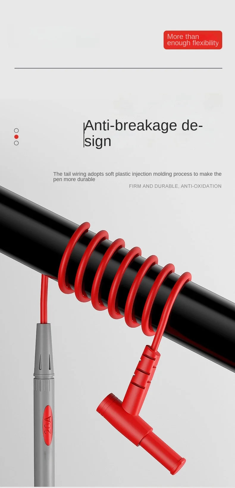 Digital Multimeter Needle Tip Probe Test Leads