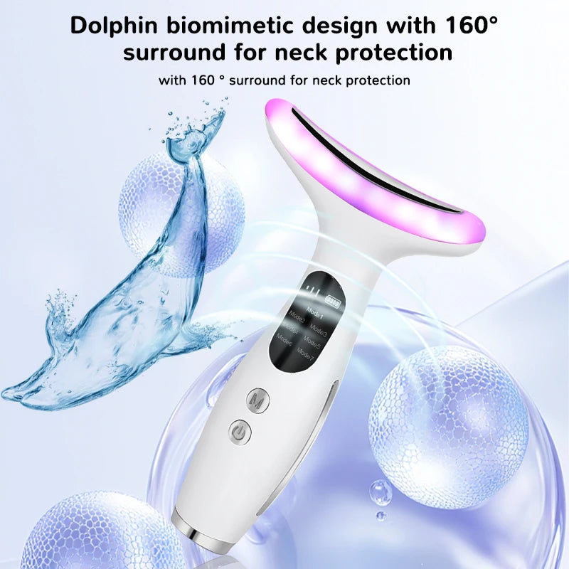 7-Color LED Neck and Face Lifting Beauty Device