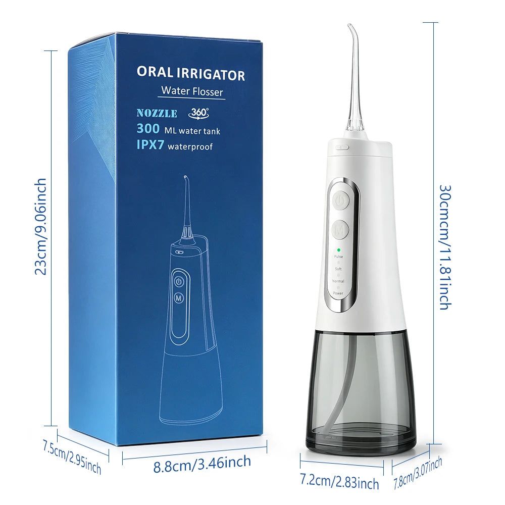 Cordless Water Dental Flosser for Teeth and Braces Cleaning - 15