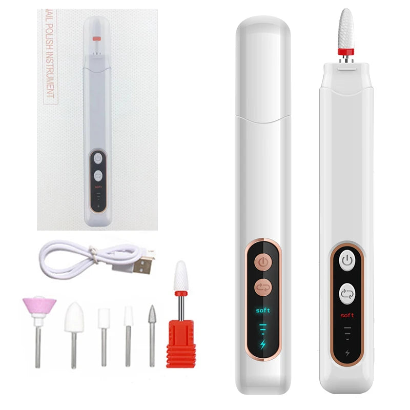 Cordless Electric Nail File and Pedicure Manicure Drill Kit
