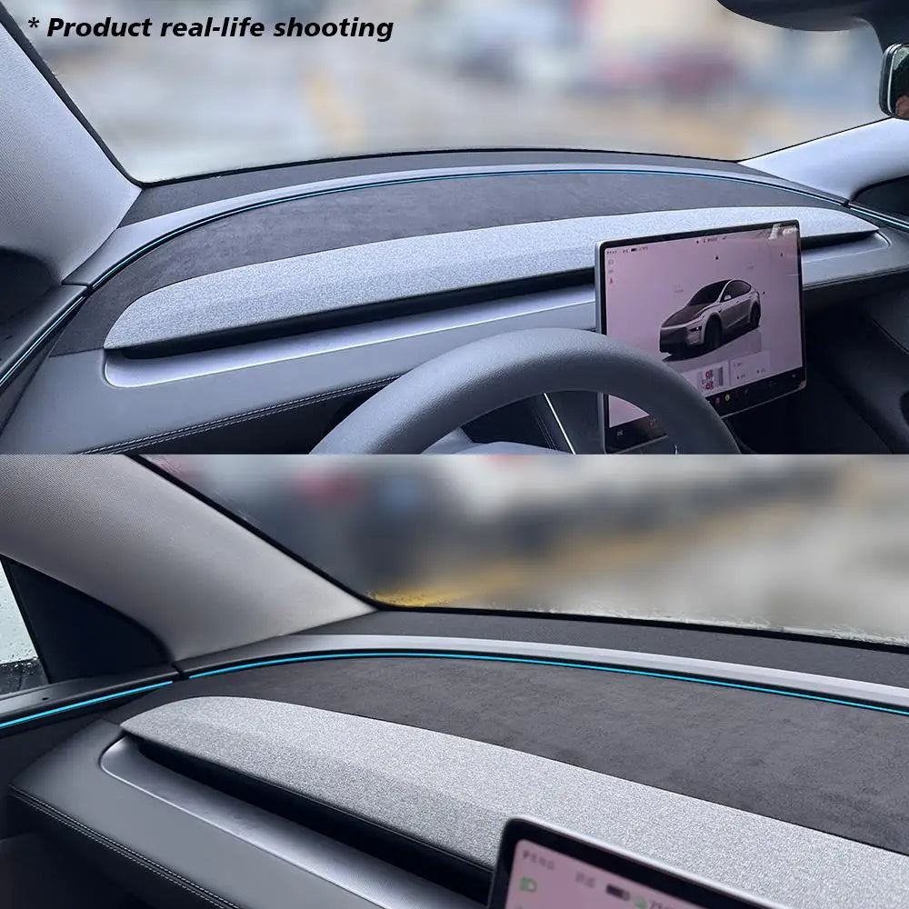 Suede Dashboard Cover for New Model Y 2025 Juniper