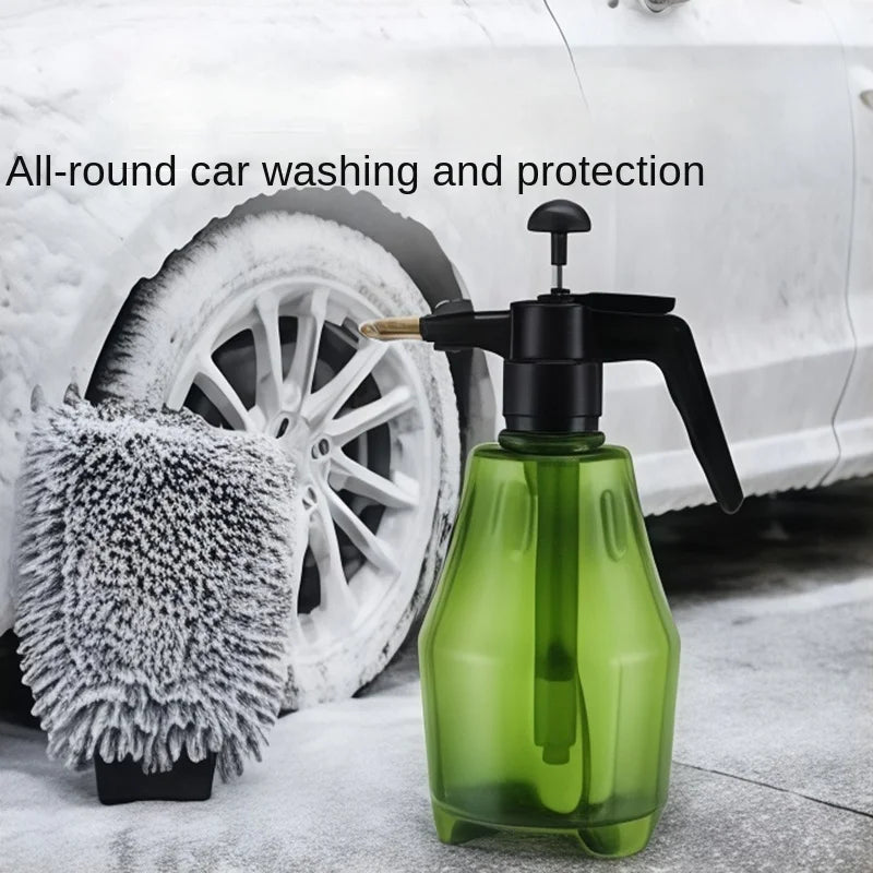 1.5L Hand Pump Foam Sprayer Car Wash Cleaning and Garden Watering Tool - 5