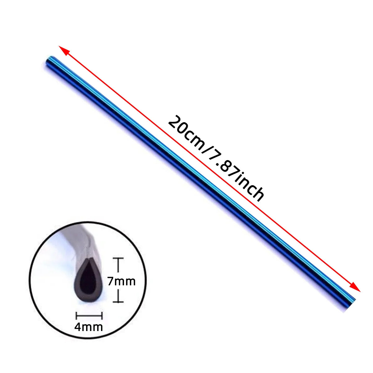 10 Pcs Car Air Vent Decoration Strips U Shaped Interior Trim Styling